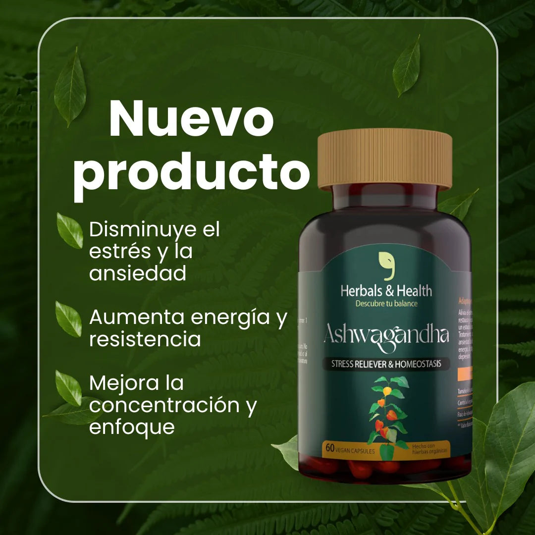 Ashwagandha Herbals & Health® / Recupera tu salud mental
