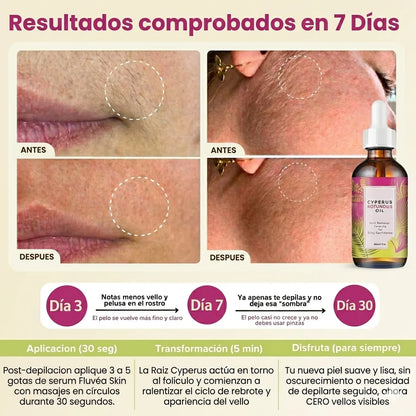Aceite Puro Cyperus Rothondus™ | Vello fino y menos visible
