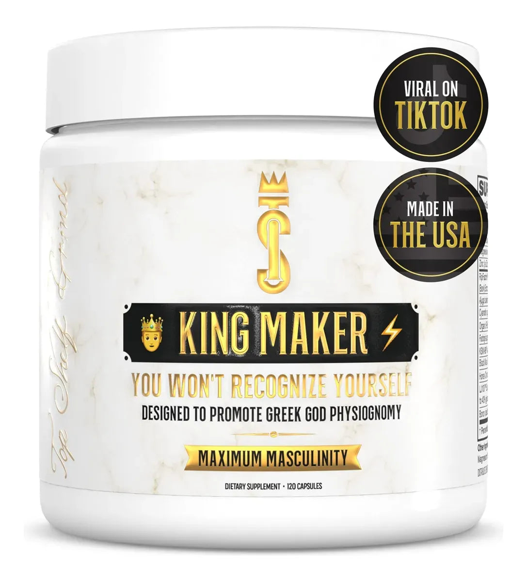 KING MAKER® Suplemento Natural Potenciador para Hombres - 120 Cápsulas