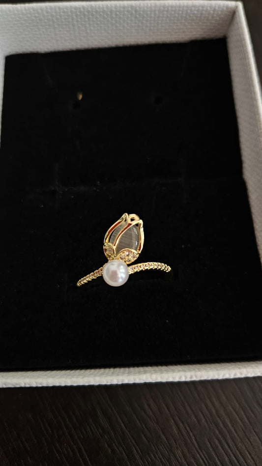 Anillo Tulipan Blanco