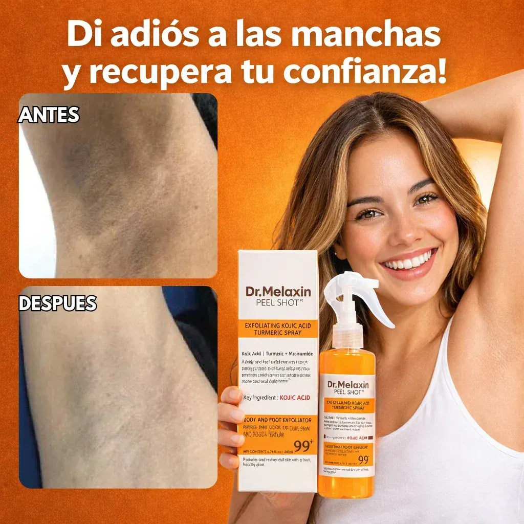 Dr Melaxin™: Tratamiento despigmentante a base de Cúrcuma en Spray