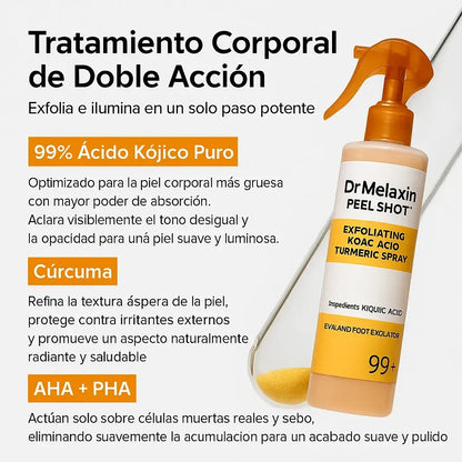 Dr Melaxin™: Tratamiento despigmentante a base de Cúrcuma en Spray